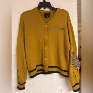 Harry Potter Hufflepuff Skimmer Cardigan MED Good and black
